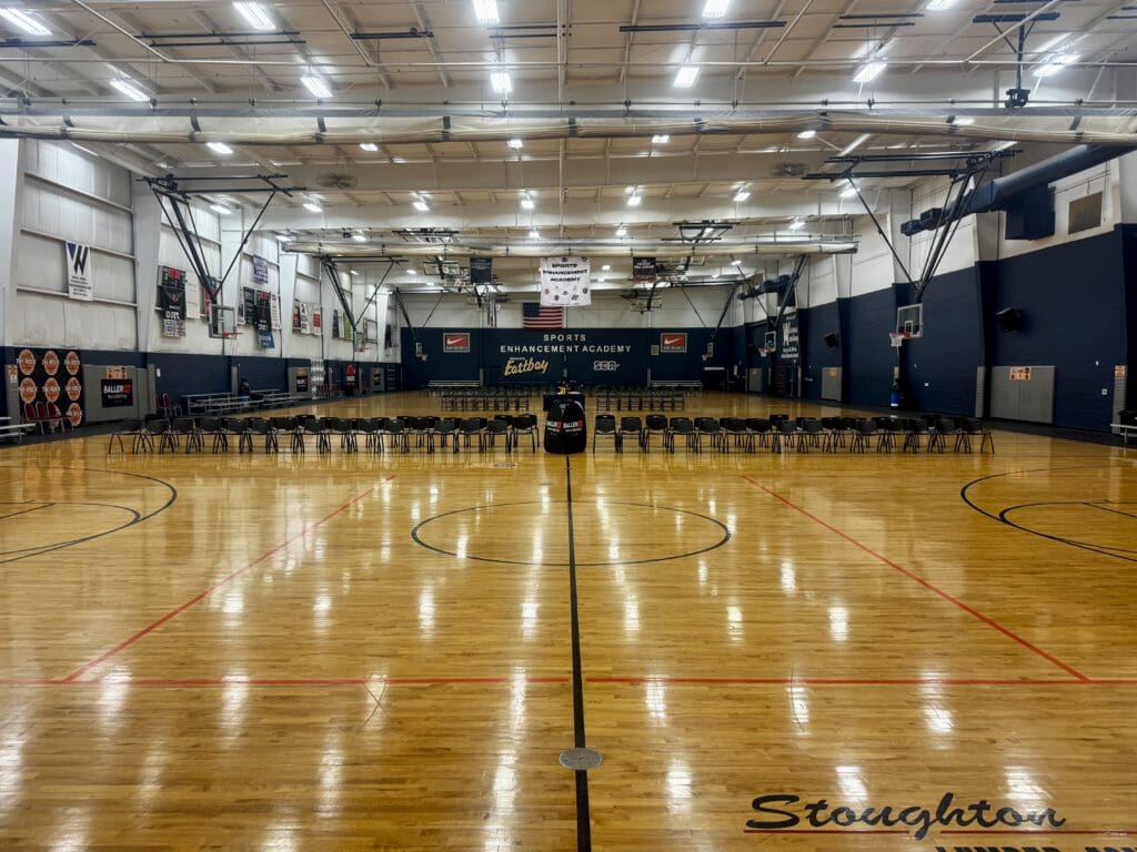 The SEA Stoughton basketball courts